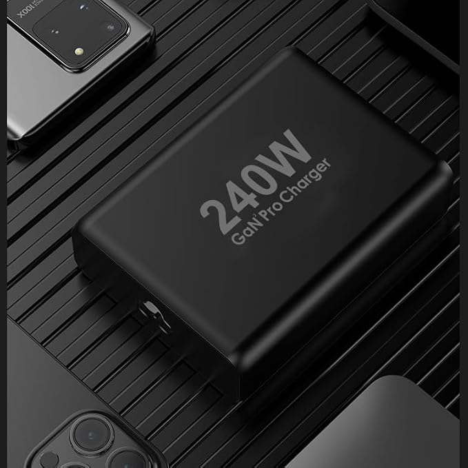 240W USB C Charger, GaN Tech 5-Ports PD 100W PPS45W QC3.0 30W Super Fast - Image 6