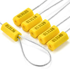 Leadseals 100 Steel Cable Seals Metal Security Seal Numbered Metal Truck - Image 3