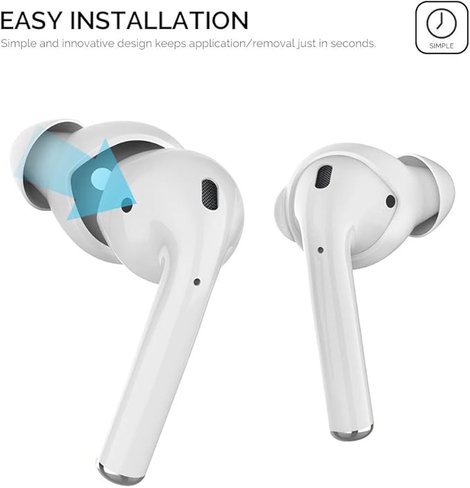AhaStyle 3 Pairs AirPods Ear Tips Silicone Earbuds Cover Compatible - Image 4