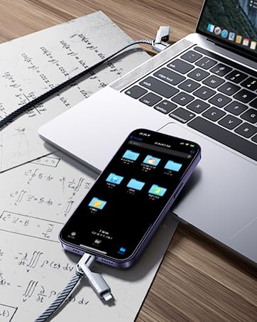 4-in-1 Compatible with USB C to Lightning Cable, 60W High-Speed Charging & Fast - Image 9