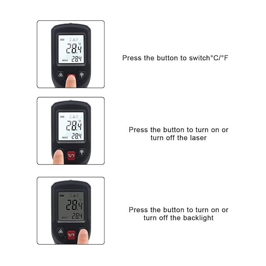KETOTEK Infrared Thermometer Non Contact IR Digital Laser Temperature Gun - Image 8