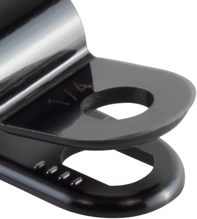 GTSE Black Nylon Plastic Cable Clamps, 1/4" Screw Mounts - Image 4