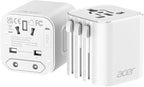 Acer US to Europe Plug Adapter, Universal Travel Adapter, International Power by Acer