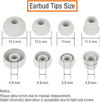 4 Pairs Silicone Ear Tips Earbuds Replacement Tips Earbuds Cap Eartips Tips - Image 2