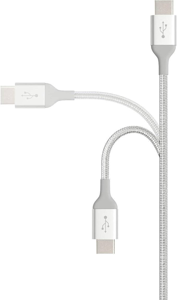 Amazon Basics USB-C to USB-C 2.0 Fast Charger Cable, Nylon Braided Cord - Image 2