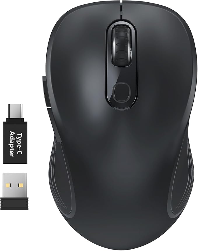 WisFox 2.4G Wireless Mouse for Laptop, Ergonomic Computer Mouse by Bringyouqualityproducts