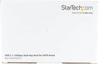 StarTech.com Dual-Bay USB 3.1 to SATA Hard Drive Docking Station, USB 3.1 - Image 12