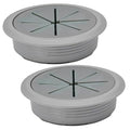 2 Pcs Desk Grommet 3-1/8" / 80 mm, Desk Hole Cover by EASYEAH