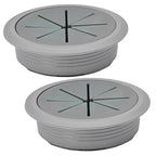 2 Pcs Desk Grommet 2-3/8" / 60 mm, Desk Hole Cover by EASYEAH