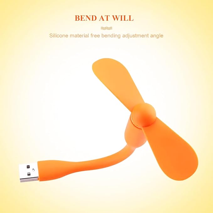 Mini USB Fan, Portable Pocket Fan USB-A Powered Little Cooler, Quiet Operation - Image 5