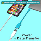 BLACK+DECKER USB C to USB A Adapter, USB C Male to USB Female Adapter Nylon - Image 5