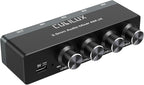 Cubilux 4-Channel 3.5mm Audio Mixer, Ultra-Low-Noise Mini Audio Mixer by Cubilux