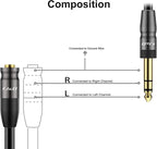 J&D 1/4 inch to 3.5mm Headphone Adapter, Heavy Duty Copper Shell Connecter - Image 3