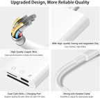 SD Card Reader for iPhone iPad, Micro SD Card Reader Memory Card Reader Plug - Image 4