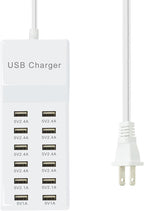 Multiple USB Charger Station 12 multiport Charger Station Hub by FRISATPOW