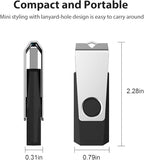 Aiibe 128GB Flash Drive 3.0 2 Pack 128GB USB Flash Drive Thumb Drive Zip Drive - Image 3
