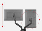 One For All Universal DM4210 Universal Monitor Mount Solid Dual Monitor arm100 - Image 3