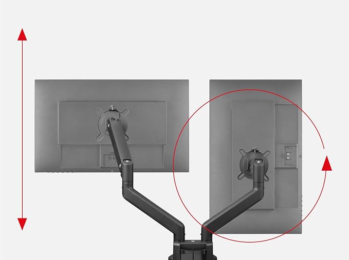 One For All Universal DM4210 Universal Monitor Mount Solid Dual Monitor arm100 - Image 3