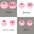 4 Pairs Silicone Earbud Tips Replacement Earbuds Cap Ear Tips Compatible - Image 3