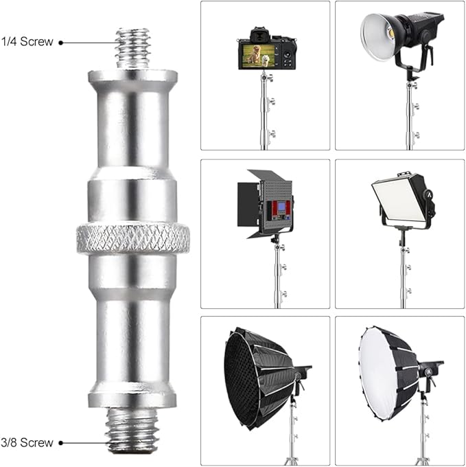Stainless Steel Heavy Duty Photography Tripod Light Stand, 9.19 Feet/2.8m - Image 3