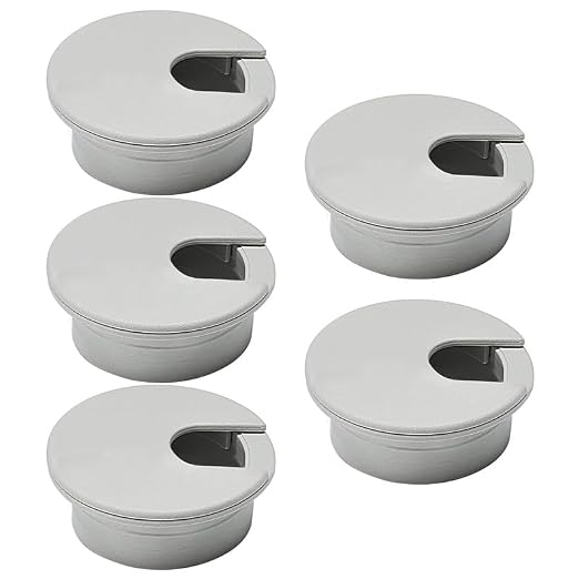 5 Pcs Desk Grommet 2" / 50 mm, Desk Cord Hole Cover, Cable Grommet ABS Plastic by EASYEAH