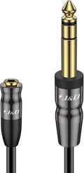 J&D 1/4 inch to 3.5mm Headphone Adapter, Heavy Duty Copper Shell Connecter by JDTech