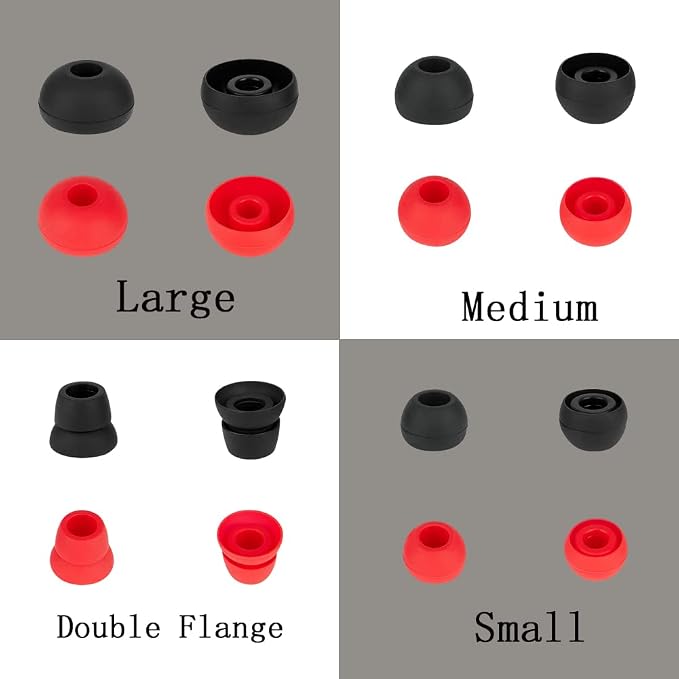 Replacement Silicone Ear Tips Earbuds Eargels Earpads Compatible - Image 3