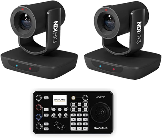 AVKANS 30X NDI PTZ Camera with HDMI SDI Video Outputs, Official NDI Products by AVKANS