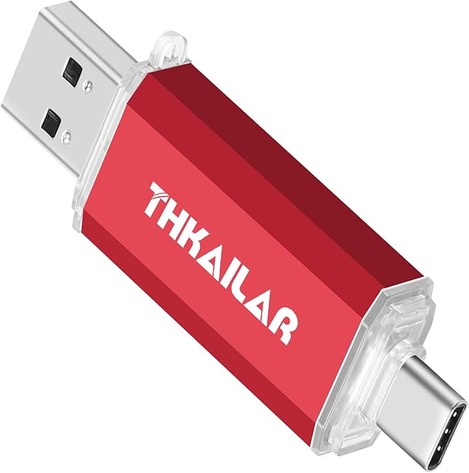 Thkailar USB Flash Drive 512GB, Type A and Type C Ports 2 in 1 OTG USB 3.1 by USBFLASHDRIVE
