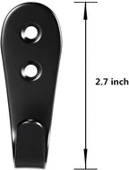 Flyisland Wall Hooks 8 Pcs, Coat Hooks Garage Hook Wall Mounted Hat Hangger - Image 5