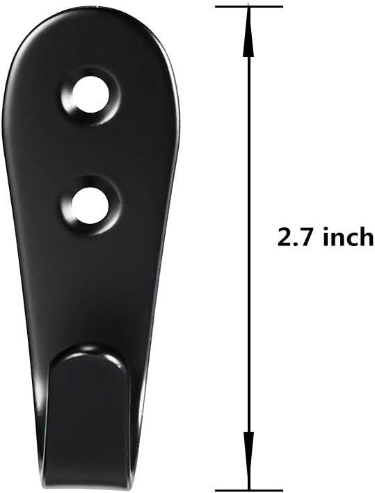 Flyisland Wall Hooks 8 Pcs, Coat Hooks Garage Hook Wall Mounted Hat Hangger - Image 5