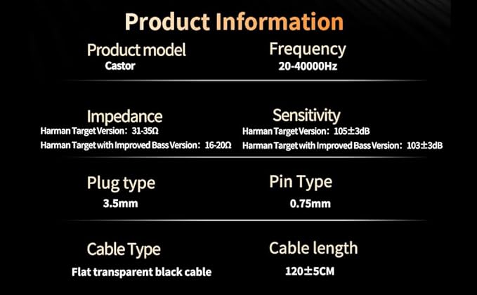 KZ Castor in Ear Monitor Headphones, HiFi Improved Bass Earphone Sound Tunable - Image 9