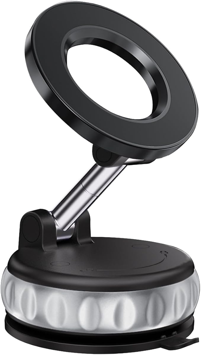 Vacuum Suction Magnetic Phone Holder, 2025 Upgraded Foldable Retractable by BomSaluka