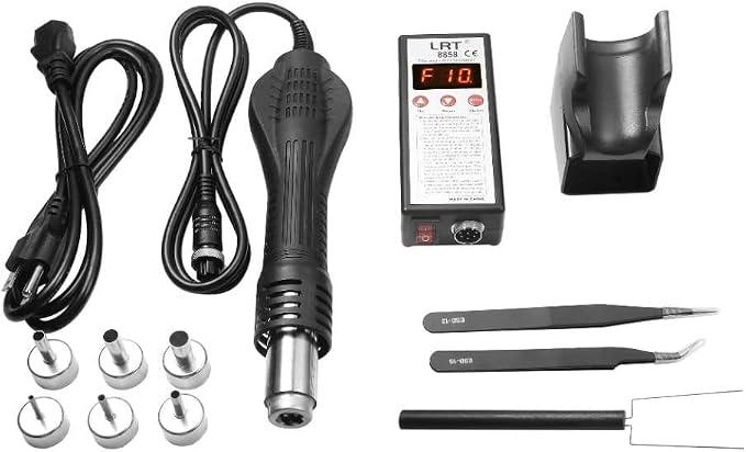 LRT 8858 Micro Hot Air Station SMD Rework Desoldering Digital Heat Gun - Image 2