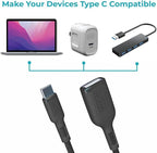 BLACK+DECKER USB C to USB A Adapter, USB C Male to USB Female Adapter Nylon - Image 8