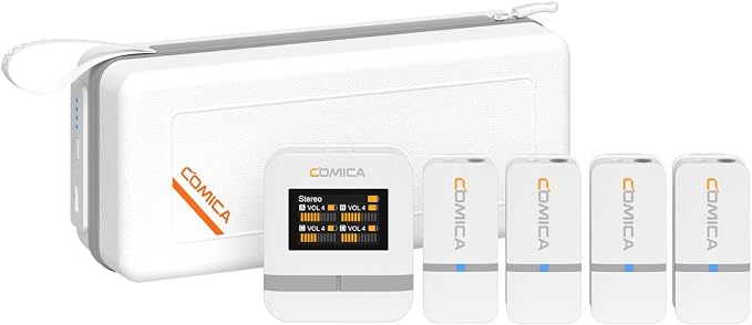 comica Vimo Q Four-Channel Mini Wireless Lavalier Microphone System - Image 3