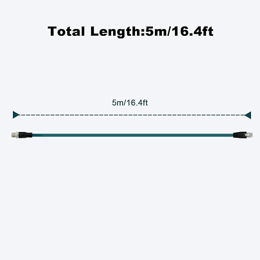 Alvin's Cables M12 8 Pin X Code to RJ45 Industrial Ethernet Cable - Image 8