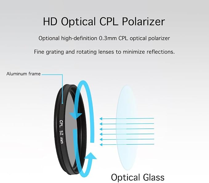 52mm Clip-On CPL Phone Camera Lens Filter, Polarizer Circular Filter, Ultra - Image 6