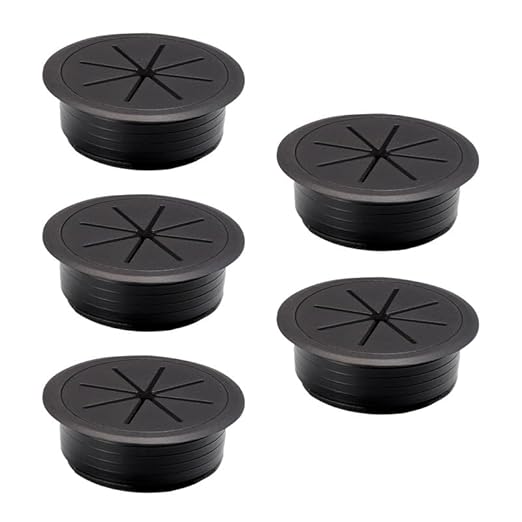 5 Pcs Desk Grommet 2-1/16" / 53 mm, Desk Cord Hole Cover, Cable Grommet ABS by EASYEAH