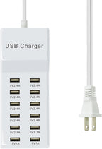 Multi Port USB Charging Station Wall Charger, Compatible - Image 8