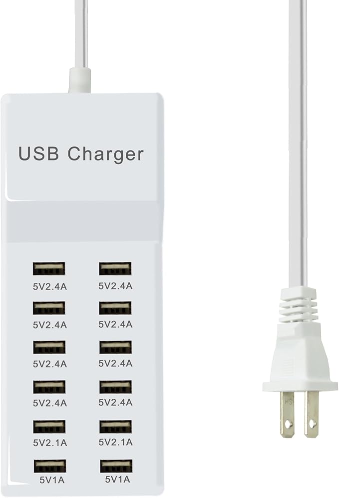 Multi Port USB Charging Station Wall Charger, Compatible - Image 8