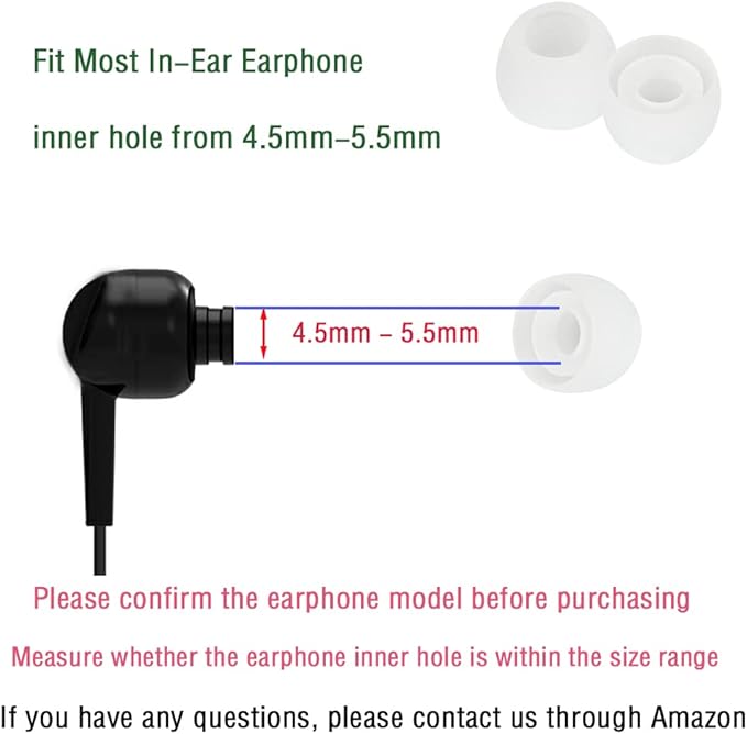 Silicone Small Replacement Earbud Tips Eartips - Image 4