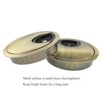 HAHIYO 2Pcs 2.4Inch/60mm Bronze Zinc Alloy Desk Grommet Wire Grommet Cable - Image 3