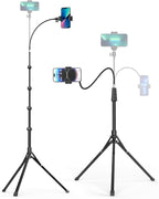 Aureday Phone Tripod, Remote and Phone Holder, Overhead & Selfie Stick by Aureday