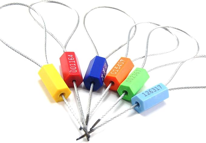 Leadseals 50 Security Cable Seals Numbered Security Tags Tamper Proof Tags Pull - Image 8