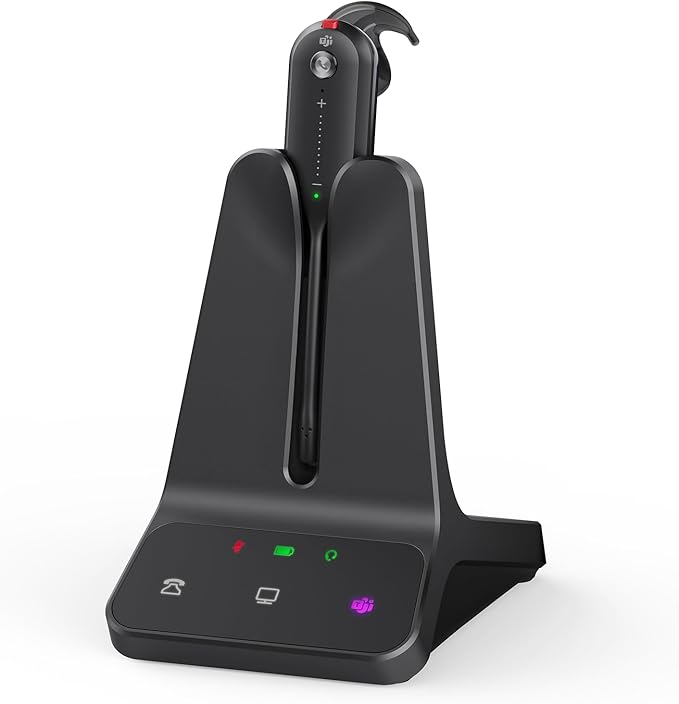 Yealink DECT Wireless Headset WH63 E2, Teams Certified, Single Ear Office by RedefineYourWorkplace