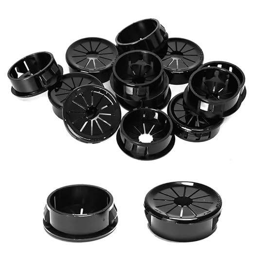 30PCS Cable Grommets, 1-1/8" Desk Hole Cover Petal Shaped Buckle Type Nylon by EASYEAH