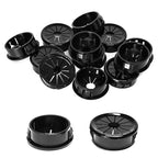 30PCS Cable Grommets, 1-1/8" Desk Hole Cover Petal Shaped Buckle Type Nylon by EASYEAH