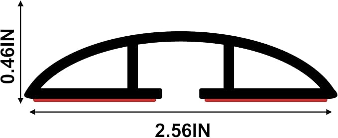 10Ft Floor Cord Cover Transparent Silicone Cable Protector Easy to Install Wire - Image 2