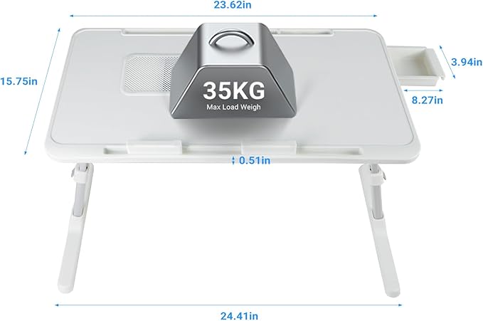 Laptop Lap Desk with Cooling Fan - Image 5